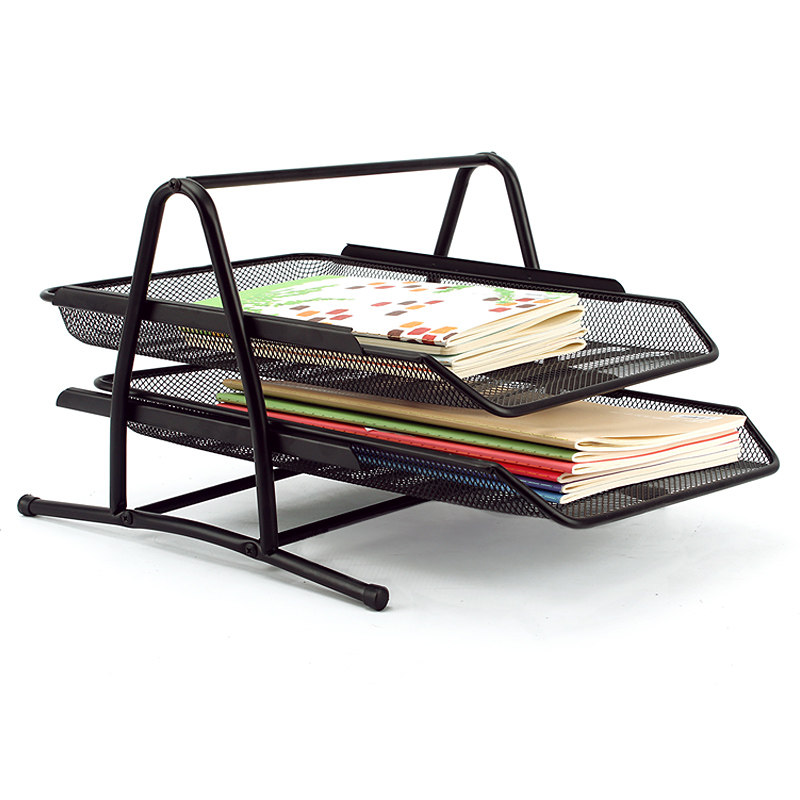 金属二层文件盘 网状文件盘文件架文件座铁网文件栏,特色手工艺,其他特色工艺品,淘宝优惠券,粉丝福利购,淘宝优惠卷