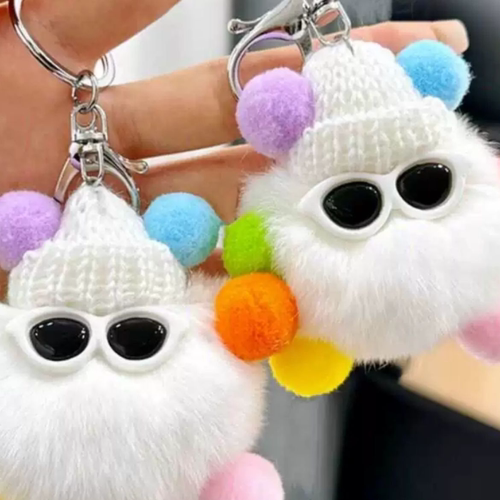 可爱卡通毛绒公仔钥匙扣小学生书包挂件毕业季小礼品