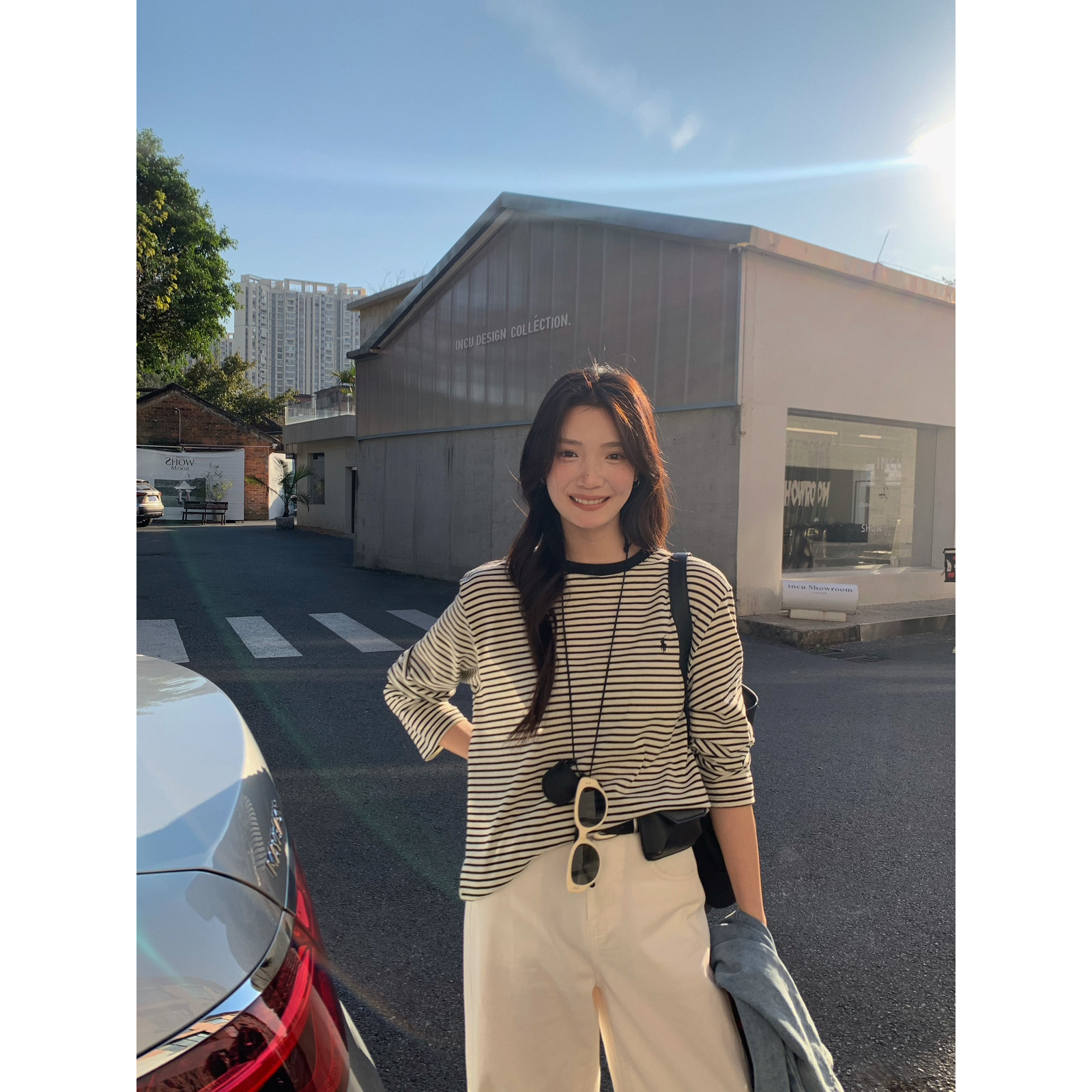 韩国女装2025春装新款简约百毛针织衫