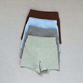 瑜伽健身骑行裤 无尴尬线外穿跑步速干三分裤 女春秋季 裸感运动短裤