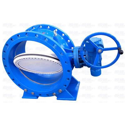 阀法兰蝶 双偏心向手动单蝶阀 D3XBF42涡轮软密封法兰蝶X阀dn700