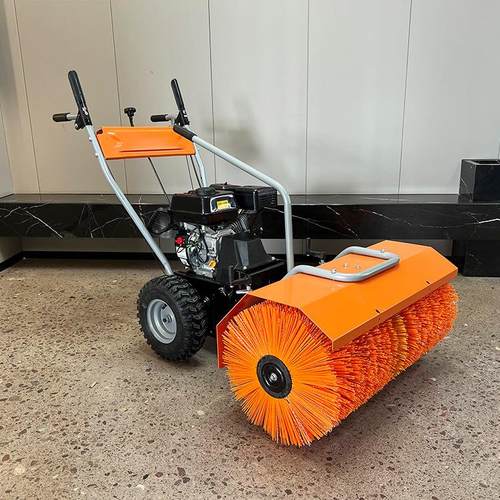 马小型扫机手拖扶FAF滚刷式清雪机雪带斗威手推式清雪设备