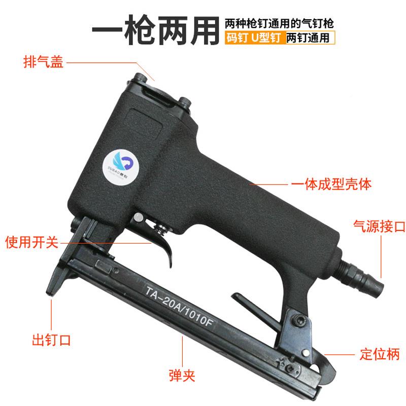 豹气动钉枪101枪0F速码钉 U型钉枪 木DXQ工装修1006F 100F8 1010F