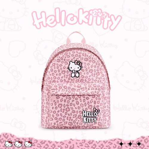 hellokitty2026新款双肩包豹纹高颜值ins小众女双肩包