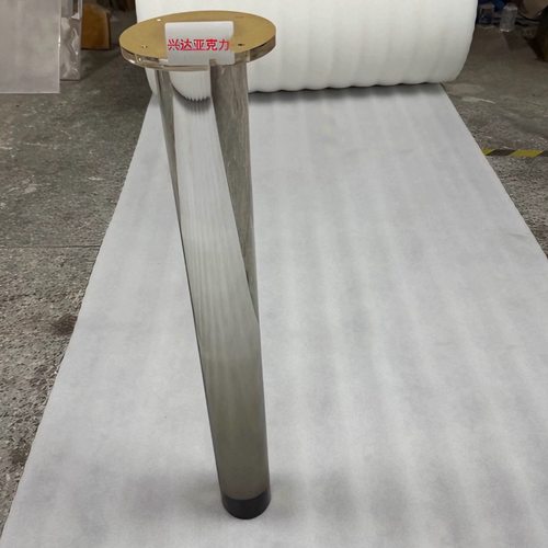 亚克力定制透明圆柱型支撑架桌腿