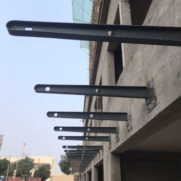支架配件钢结构不锈钢拉杆玻璃铁雨棚钢型雨篷型墙T幕支架爪件H梁
