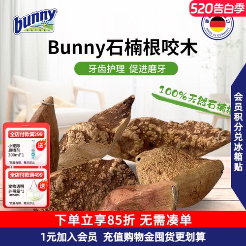 bunny小宠物咬木天然石楠根