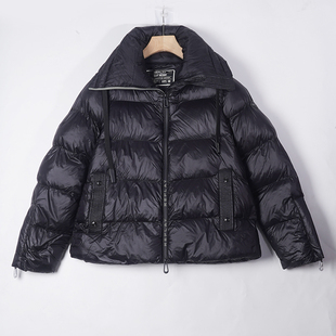 Replay女士短款带帽棉服面包服