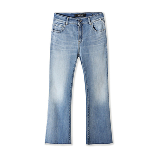 A110 111W2PT57D 喇叭裤 Replay意大利轻奢奥莱撤柜女士牛仔裤