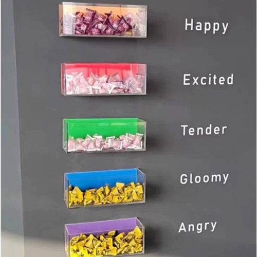 储物盒彩色挂壁亚克力盒子定制