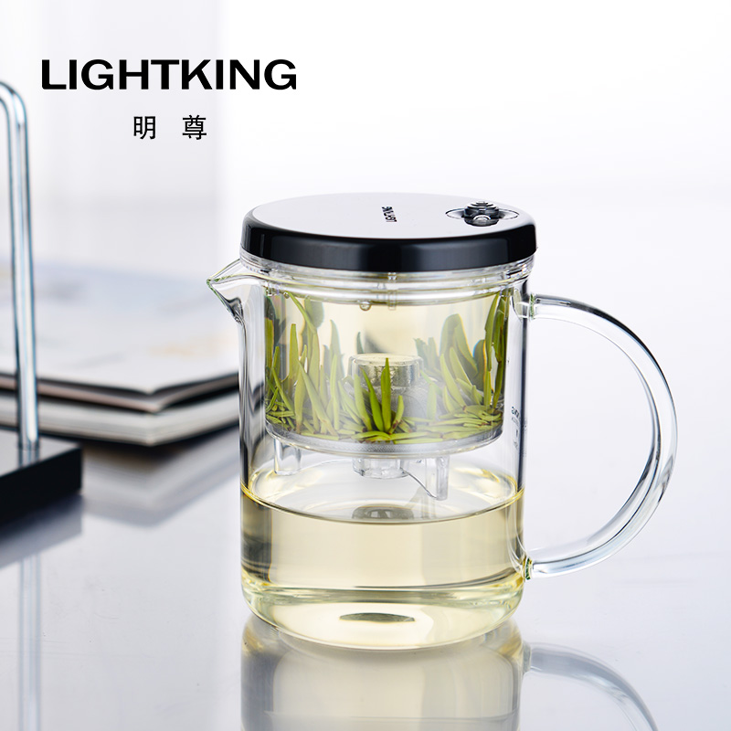 E-20飘逸杯泡茶壶耐热玻璃手工茶具茶水分离E-21家用滤水杯子