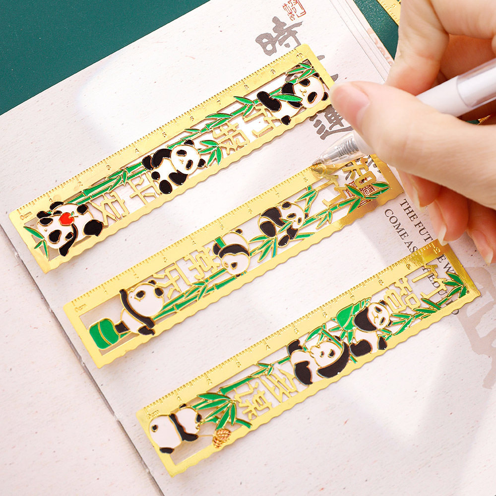 迪辰书签薄利多销可爱熊猫金属