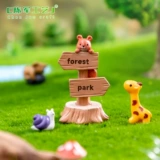 Индивидуальные внешнеторговые микро-пейзажи из мха, креативные милые указатели, сделай сам, ландшафтные материалы, аксессуары для украшения, вентиляторы