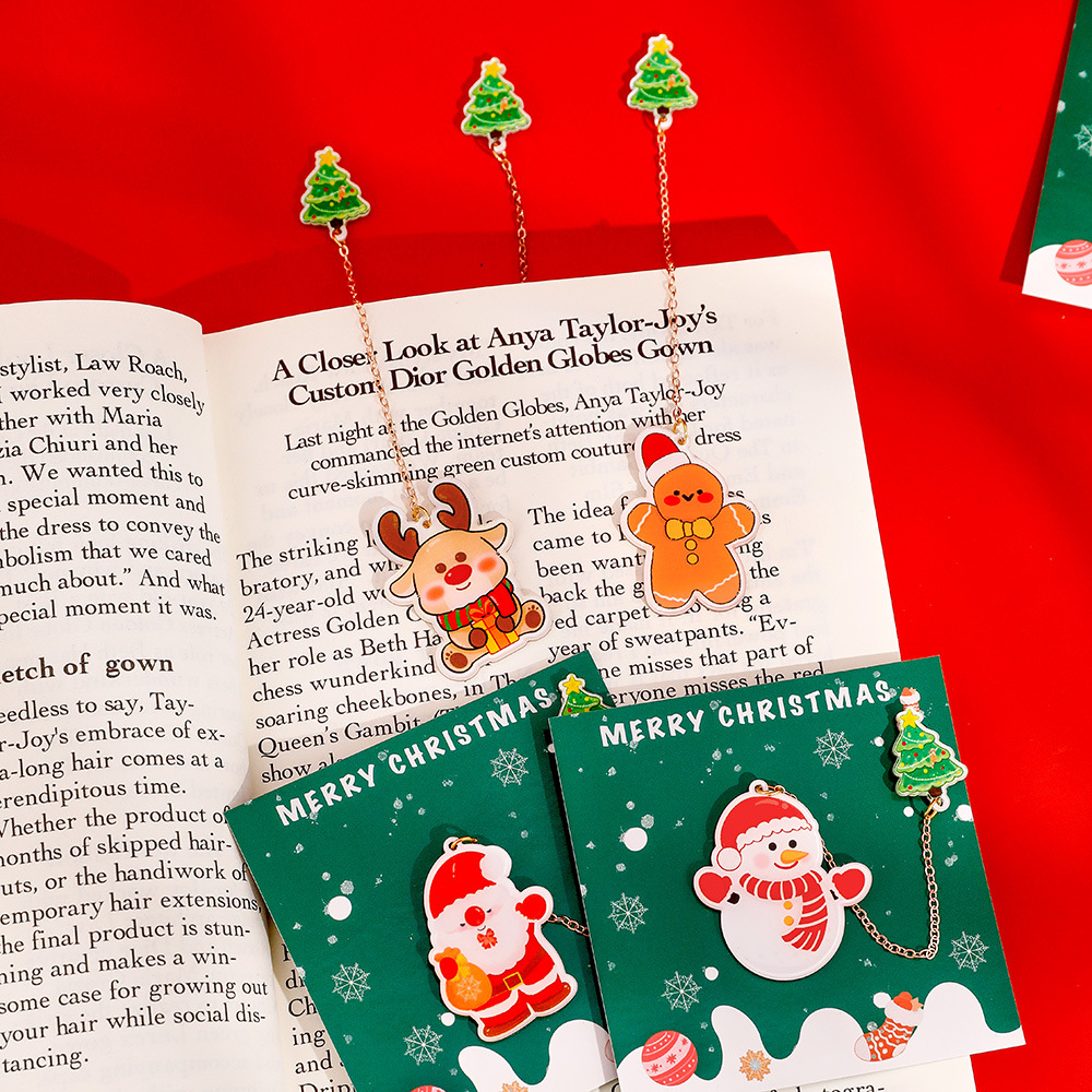 迪辰书签薄利多销卡通圣诞节吊