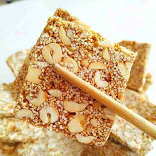 陕南手工包谷花花生芝麻麦芽糖安康石泉岚皋汉阴紫阳麻糖口味勺糖