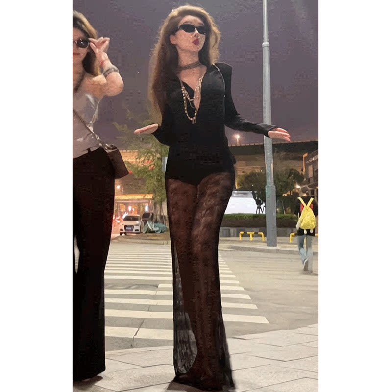 女装冷淡系独特别致气质上衣蕾丝半身裙两件套装轻奢高级感女人味