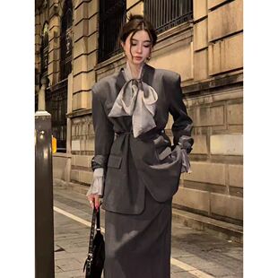 小香风西装套装裙2025春装新款轻奢御姐女装气质名媛高级感两件套