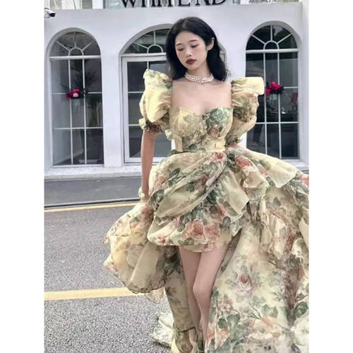 2024年春黄油玫瑰印花拖