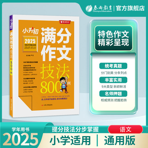 小升初满分作文技法800例
