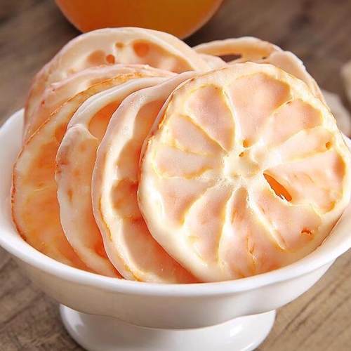 网红爆款酸奶味柑橘片冻干酸奶