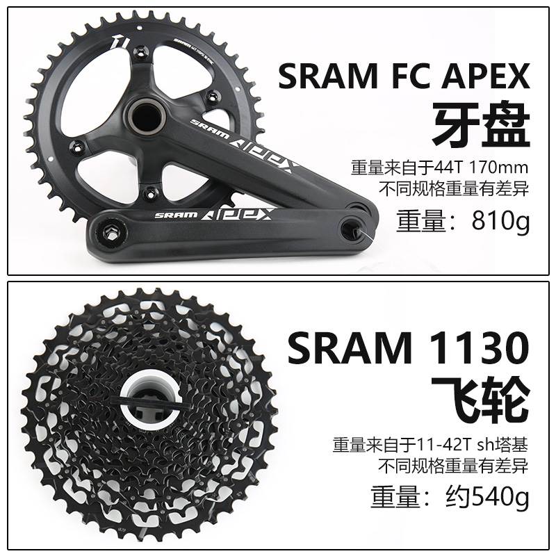 SRAM速联 APEX RIVAL FORCE系列11速公路自行车变速套件 牙盘夹器