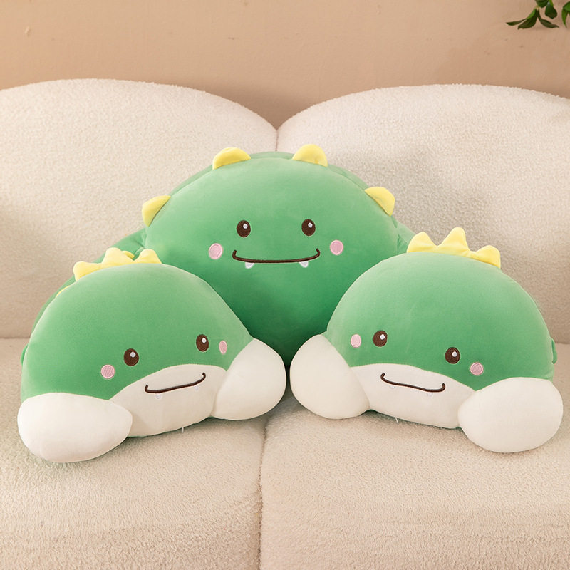 新款 腰靠卡通汽车靠垫座椅车用护颈枕套装车载恐龙头枕伊