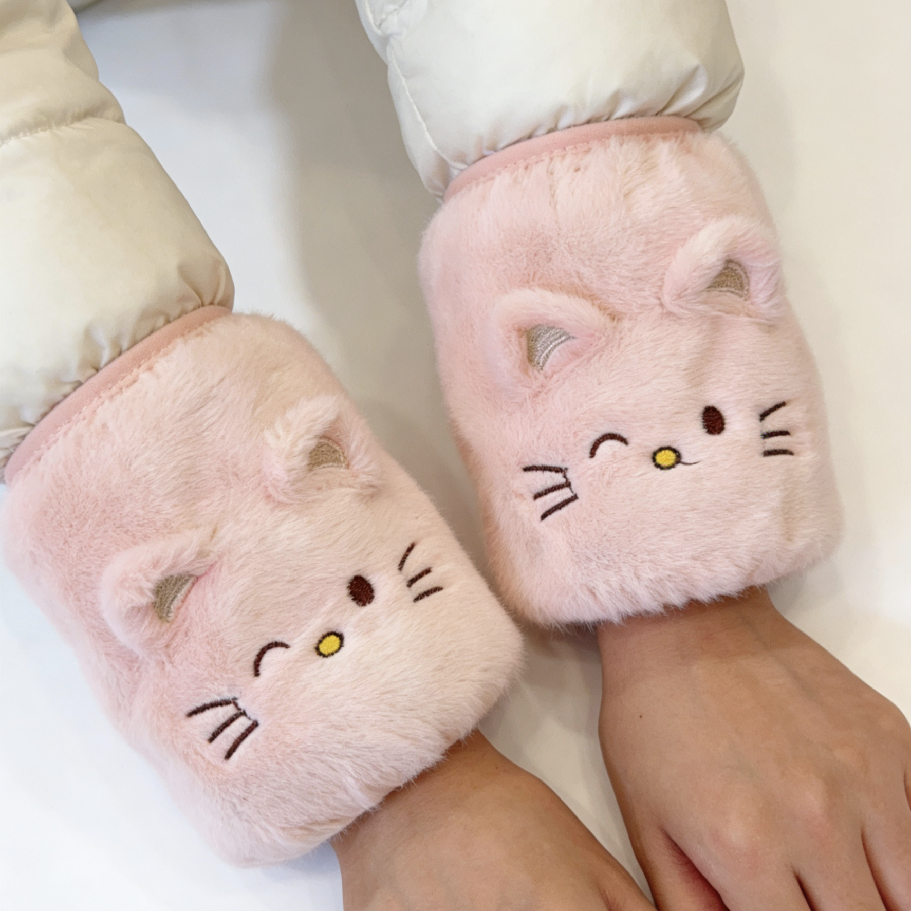 3分月光 可爱卡通毛绒袖套女秋冬保暖护袖学生写字办公防冻手袖套,服饰配件/皮带/帽子/围巾,手套,淘宝优惠券,粉丝福利购,淘宝优惠卷