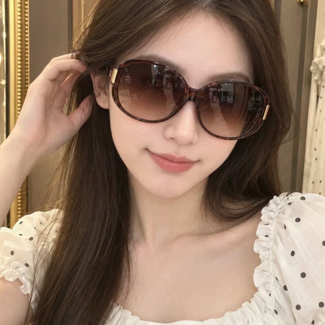 3分月光复古大框猫眼墨镜百搭男女时尚太阳眼镜防紫外线眼镜
