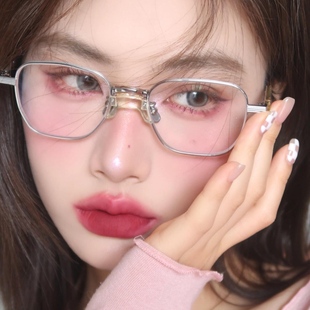 三分月光 韩版素颜纯欲眼镜框ins可配近视复古方形网红近视眼镜女