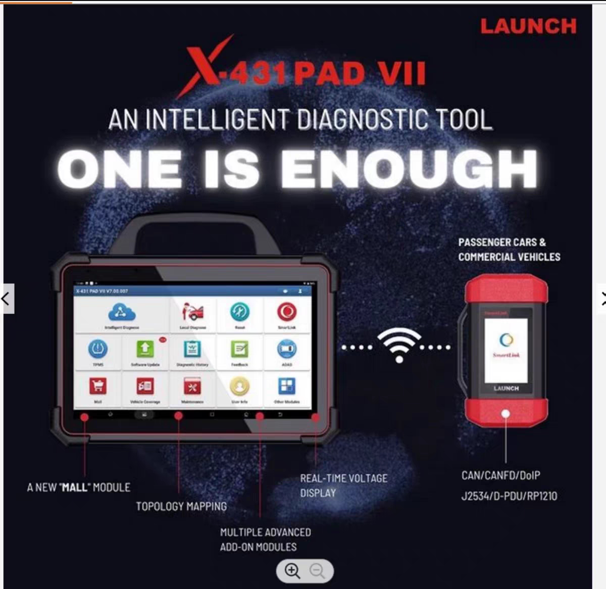 LAUNCHX431 PAD7 汽车故障诊断仪PADVII汽车诊断仪汽车电脑检测