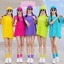 多巴胺糖果色t恤纯棉闺蜜姐妹套装 定制 团体聚会活动班服表演短袖