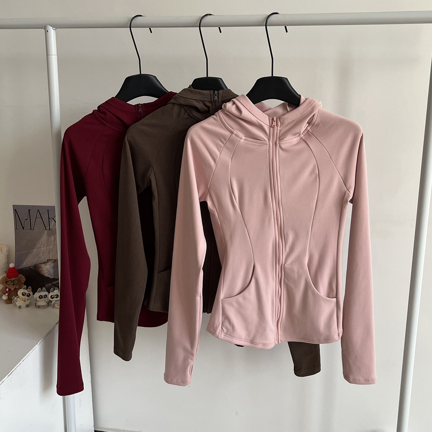 瑜伽服女春秋新款运动上衣修身显瘦拉链立领长袖专业跑步健身外套,运动/瑜伽/健身/球迷用品,瑜伽外套,淘宝优惠券,粉丝福利购,淘宝优惠卷