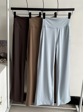 LU系风！垂感亲肤透气四面弹高腰显瘦健身运动瑜伽裤休闲阔腿裤女