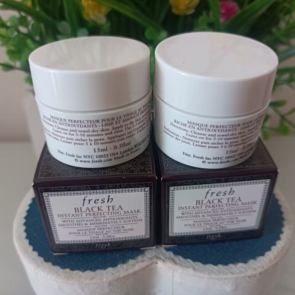 专柜正品fresh/馥蕾诗红茶凝时修护面膜15ml 红茶白罐土豆泥紧致 - 实物图