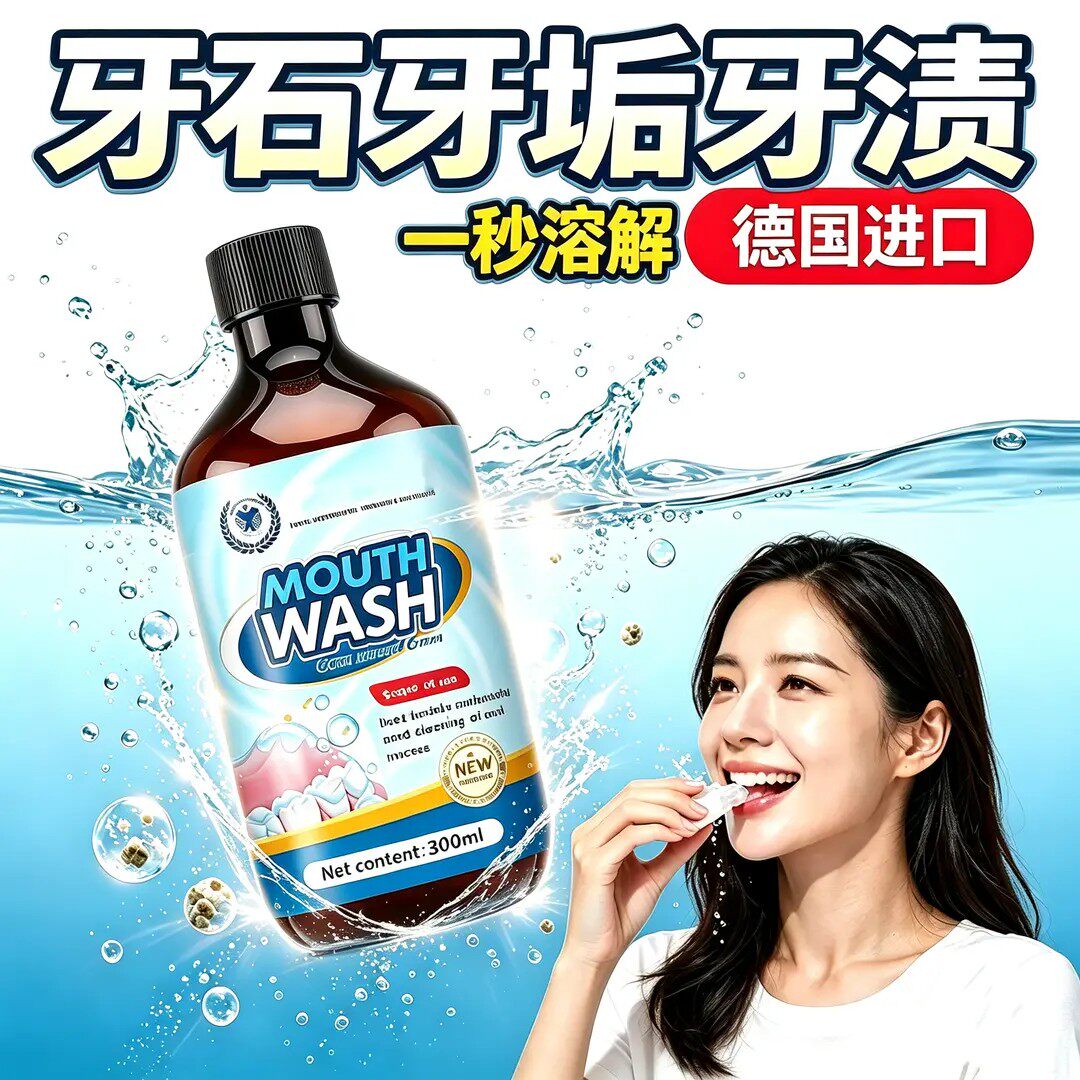 德国拜清生物制药漱口水去除口臭异味持久留香清新口气去异味