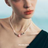 PEARLONA巴洛克珍珠创世纪粉女王贝珠项链锁骨链卓沅张永博同款