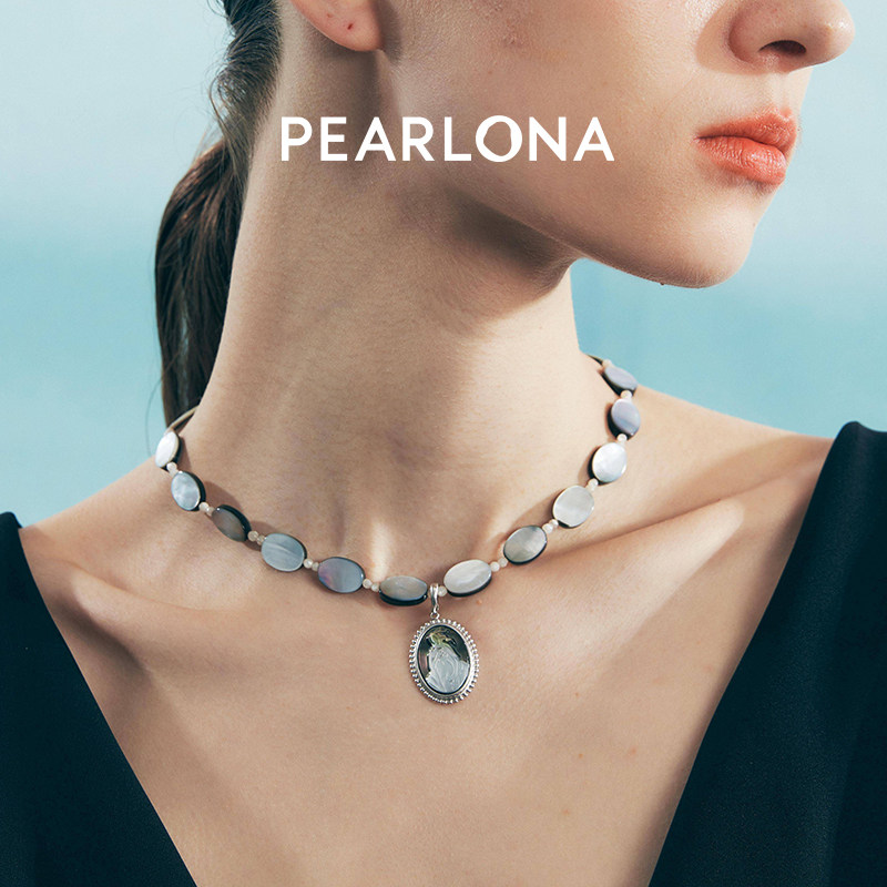 PEARLONA海螺开合贝壳项链