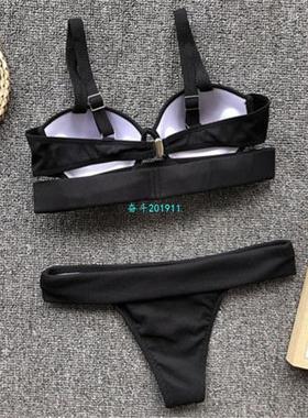 2019 Summer New Women Bikini Set Push-Up Unpadded Bra Swimsu