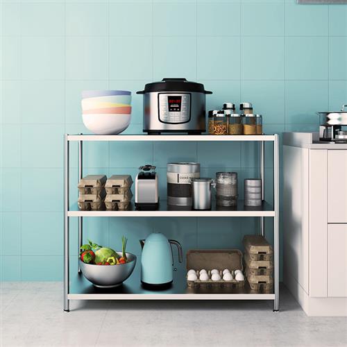 加厚不锈钢厨房收纳置物架微波炉架 落地烤箱架子多层锅碗电器架