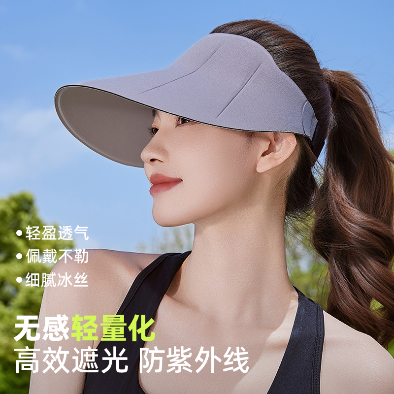 茉寻官防紫外线防晒帽太阳遮阳帽女2025新款夏季无痕女士空顶帽子