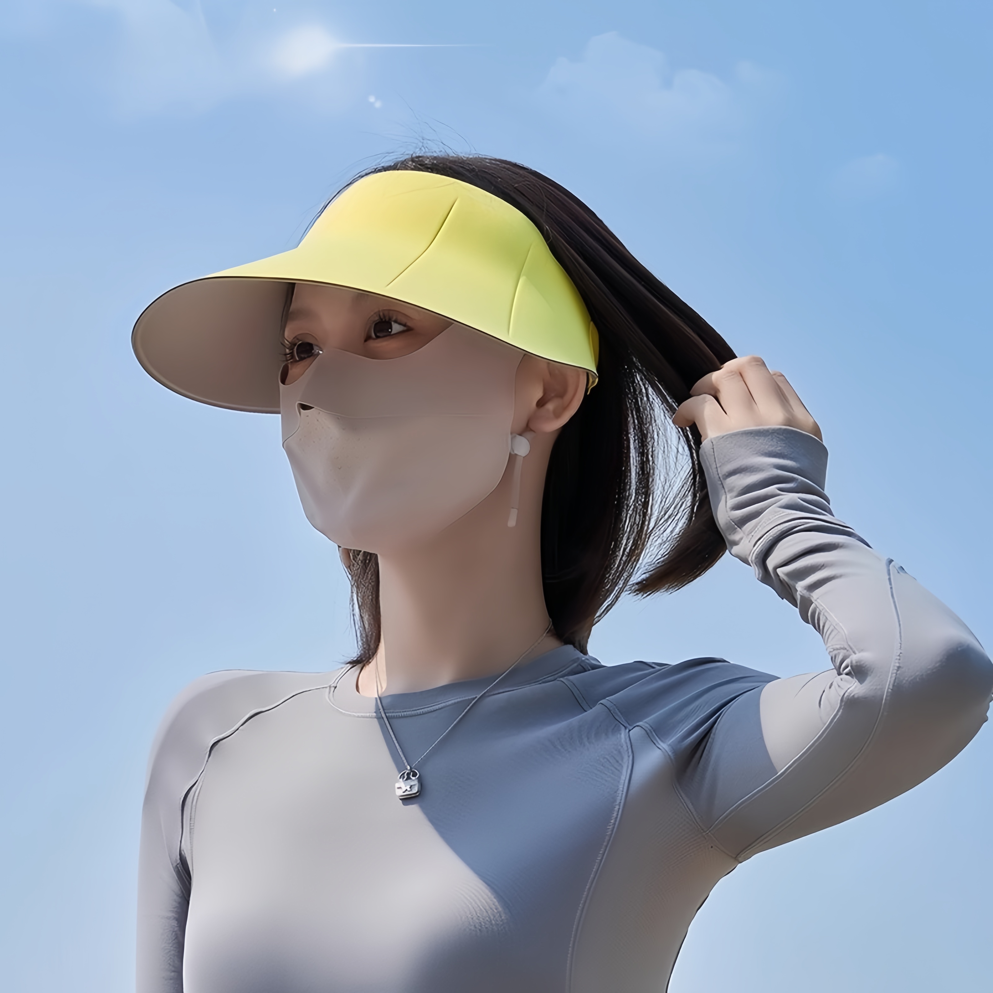 茉寻官防紫外线防晒帽太阳遮阳帽女2025新款夏季无痕女士空顶帽子