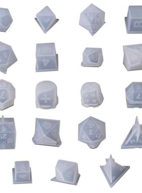 DIY Crystal Epoxy Mold Dice Fillet Shape Multi-spec Digital