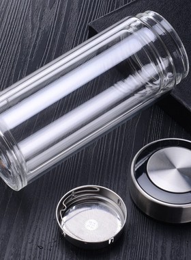 Leakproof Tea Bottle with Infuser Stainless Steel Double Wal