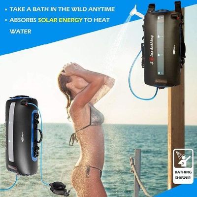20L Solar Shower Bag Heating Camping Water Storage Bag With
