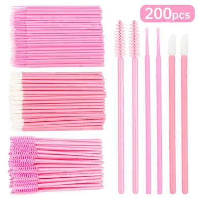 200 Pcs Disposable Crystal Makeup Brushes Tool Set Eyelash L