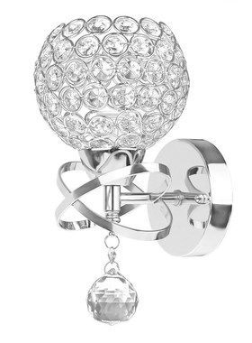 2Pcs Modern Style Led Wall Lamp Crystal Pendant Stair Light