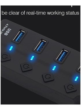 Hannord USB Hub 3.0 High Speed 4 / 7 Port USB 3.0 Hub Splitt