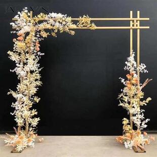 Wedding arch Wrought Iron Wedding Props Double Pole Square A