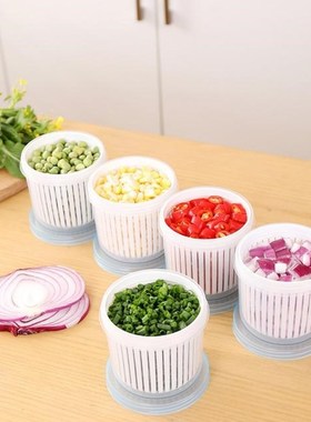 Drain Sealed Box Garlic Onion Refrigerator Food Fresh Storag