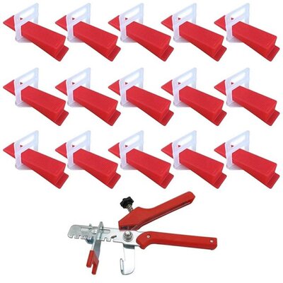 Tile Leveling System 2mm 300Pcs Clips 100Pcs Wedges  1Piece